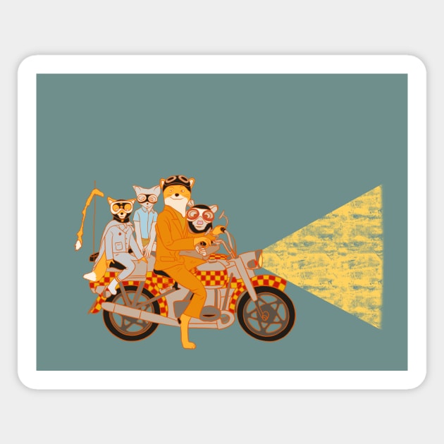 Fantastic mr fox Sticker by AquaMockingbird